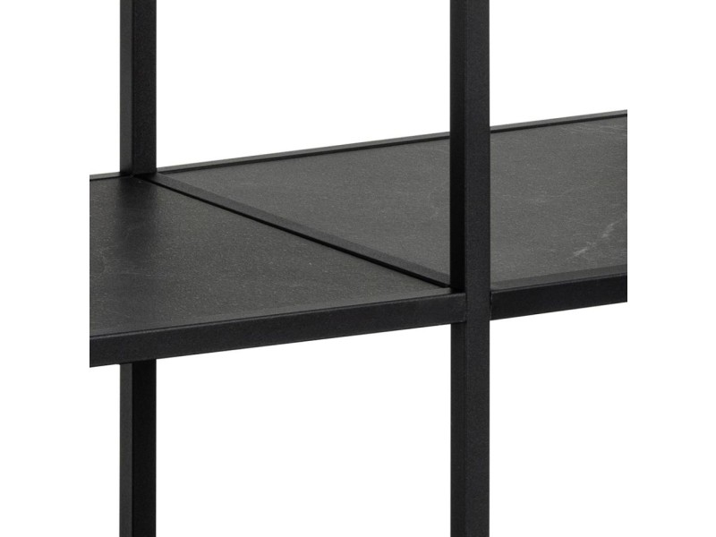 Regał Strington niski czarny - ACTONA